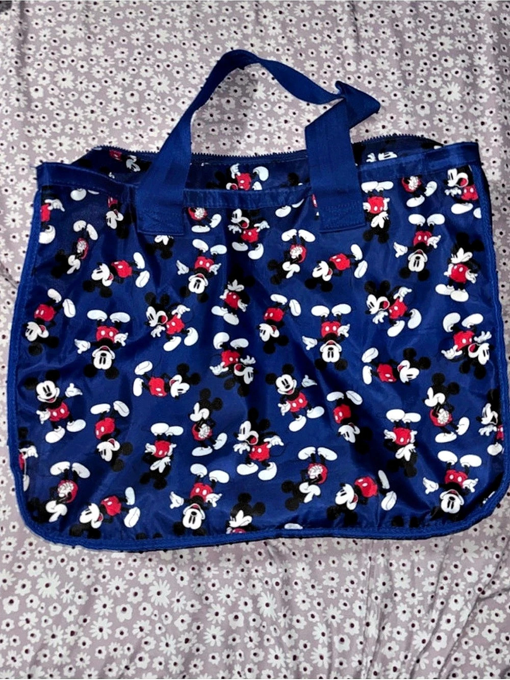 Disney Mickey Mouse Tote Blue & Red